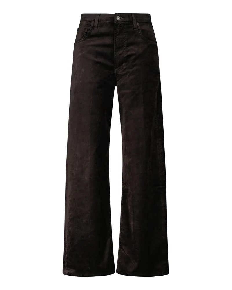 Citizens of humanity Baggyhose Ayla aus Samt Dunkelbraun