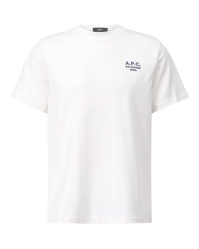 A.P.C. T-Shirt mit Logo Weiß