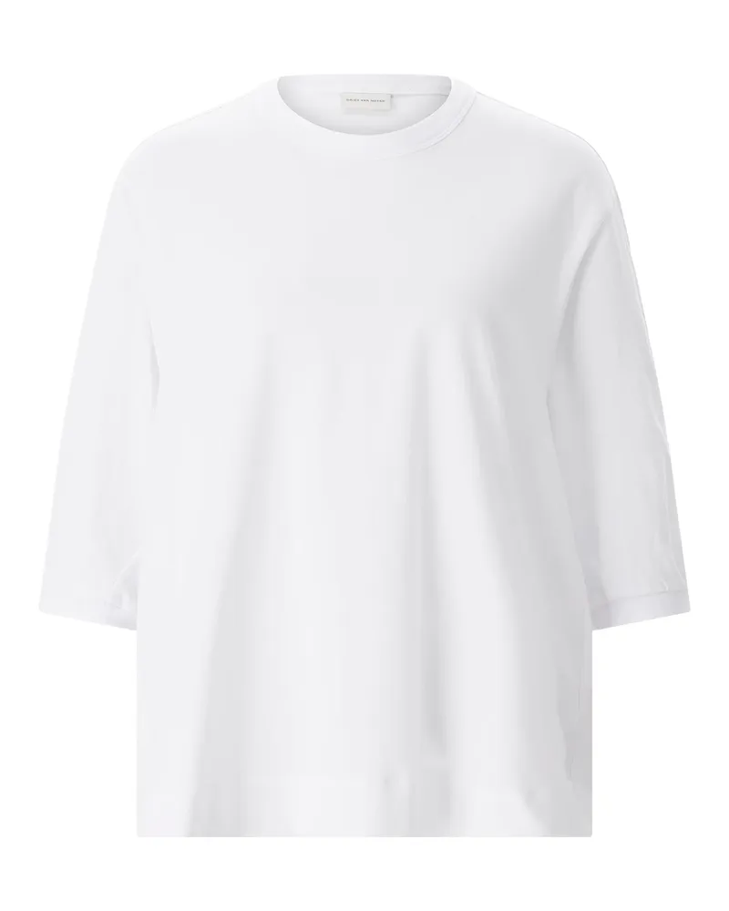 Dries van Noten T-Shirt aus Baumwolle Weiß