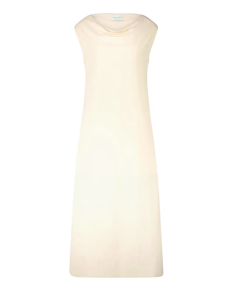 LOULOU Midikleid Martial aus Pima Baumwolle Beige