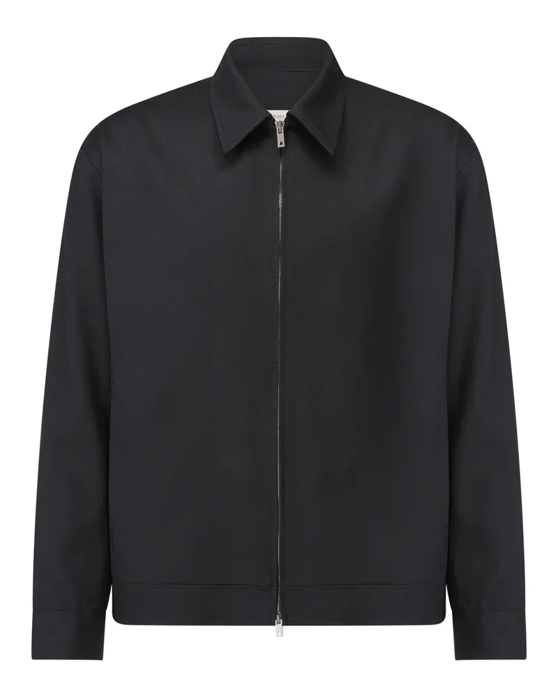 Golden Goose Leichte Jacke aus Schurwolle Schwarz