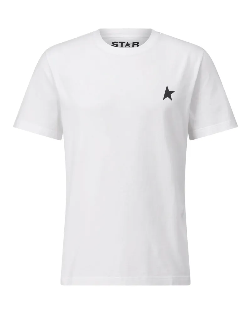Golden Goose T-Shirt aus Baumwolle Weiß