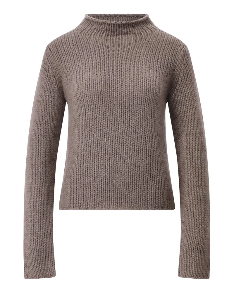 Iris von Arnim Pullover Jean aus Kaschmir-Seiden-Mix Braun