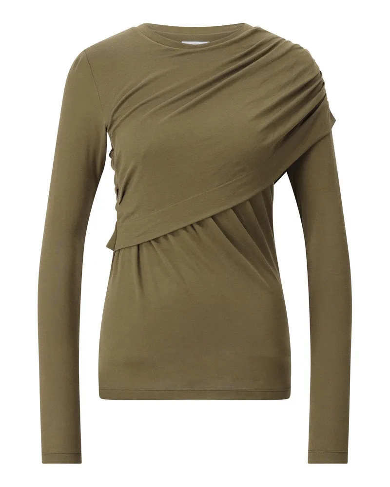 Isabel Marant Langarmshirt Dressi aus Jersey Grün
