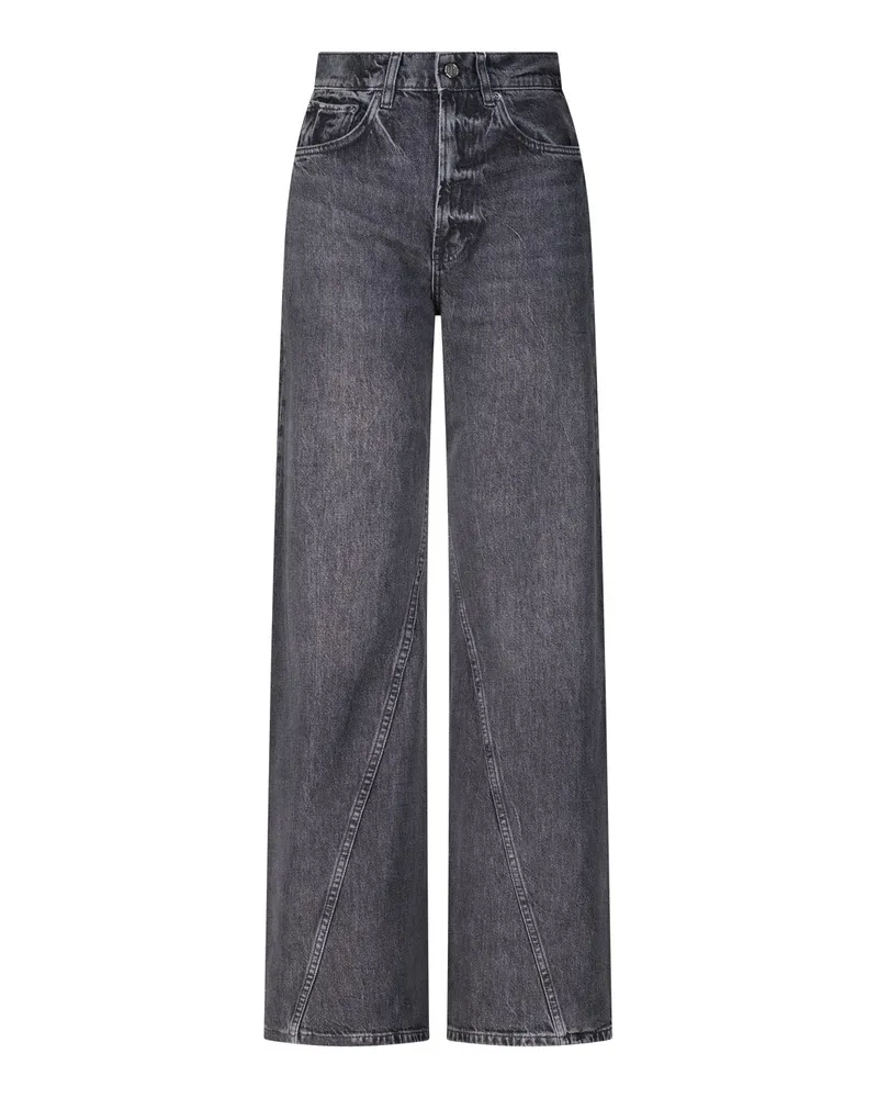 Anine Bing Relaxed-Fit Jeans Brie Schwarz