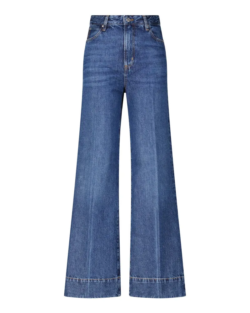 Frame Denim Flared Jeans The Slice Blau