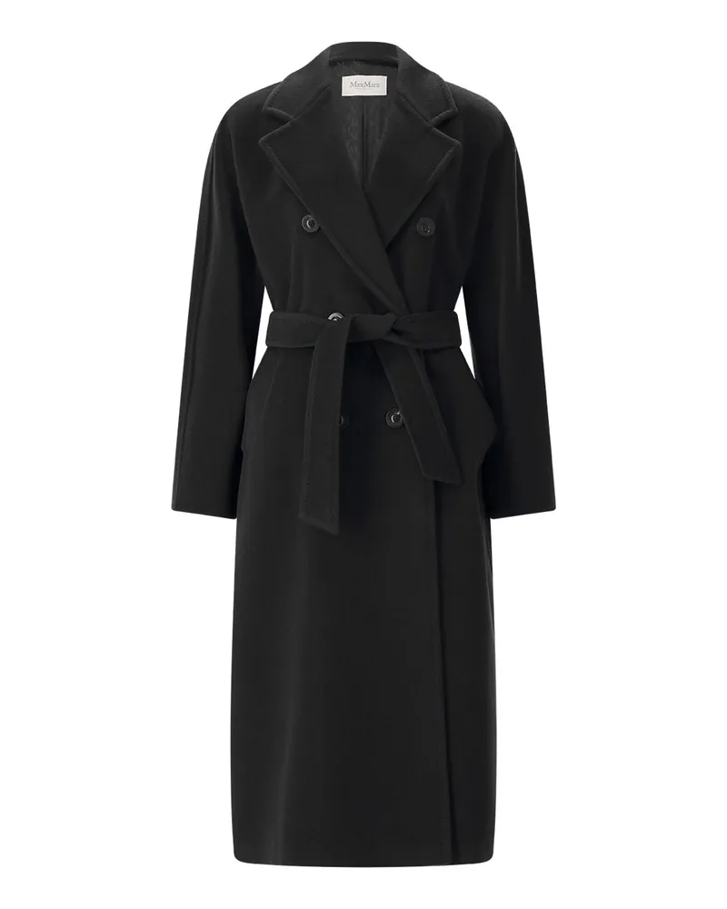 Max Mara Mantel Madame aus Schurwoll-Kaschmir-Mix Schwarz