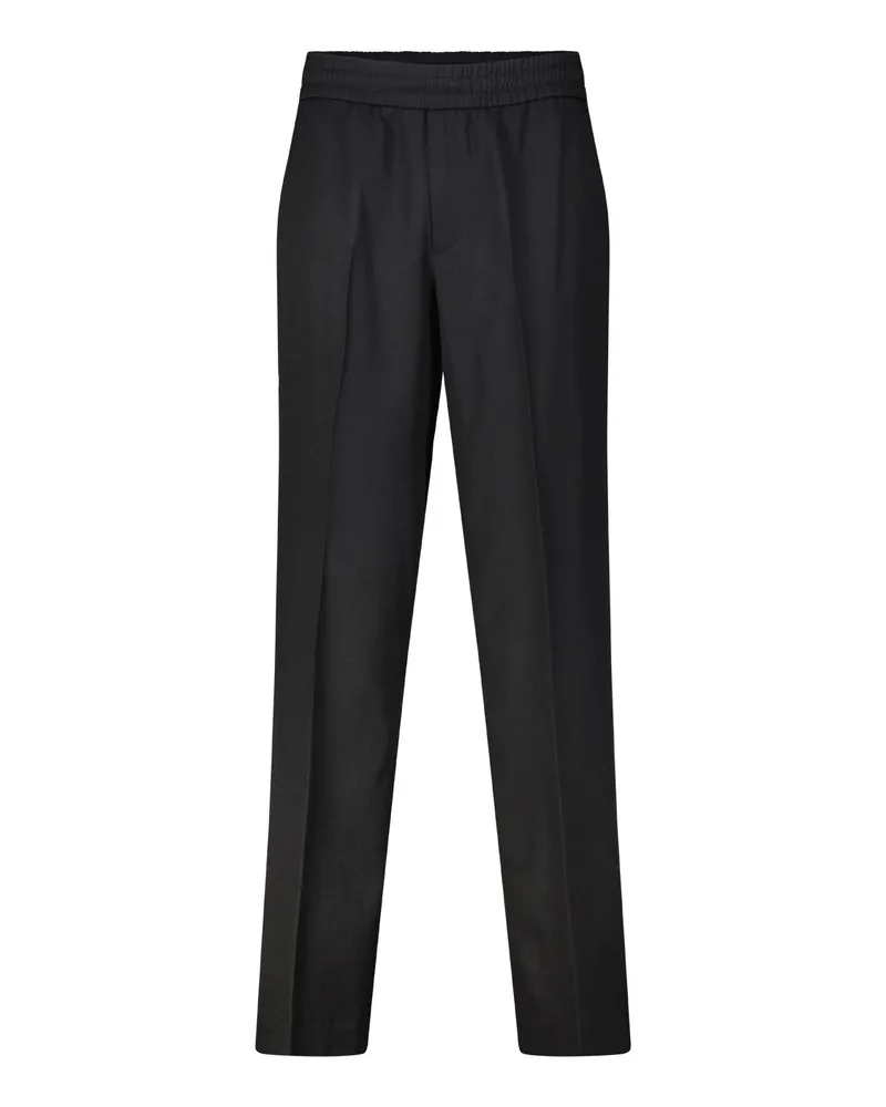 Golden Goose Relaxed-Fit Hose aus Fleece-Wolle Schwarz