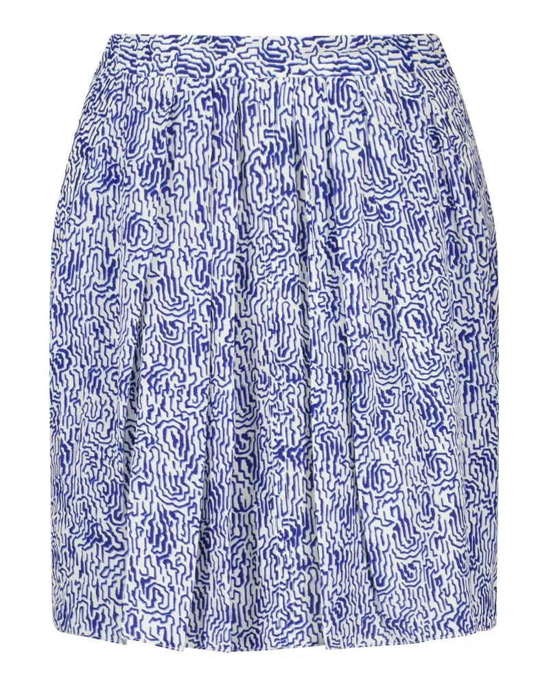 Isabel Marant Minirock Violaine mit All-Over Print Blau