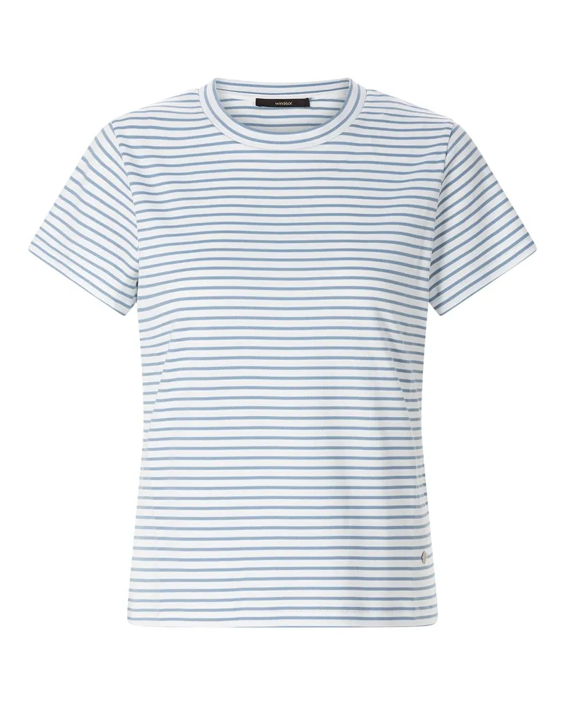 windsor. Gestreiftes T-Shirt Hellblau