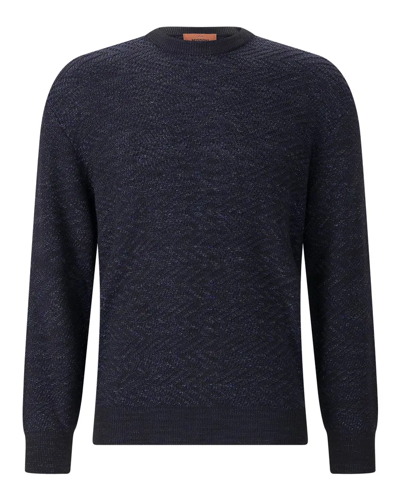 Missoni Pullover aus Wollmix Dunkelblau