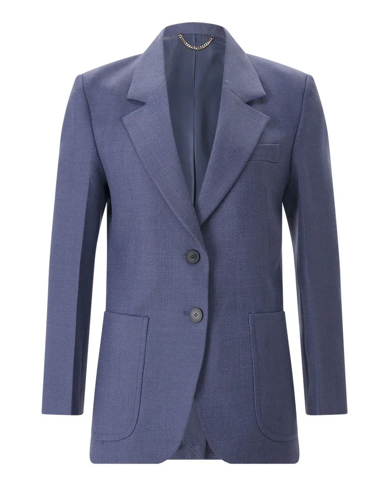 Victoria Beckham Blazer aus Schurwoll-Mix Dunkelblau