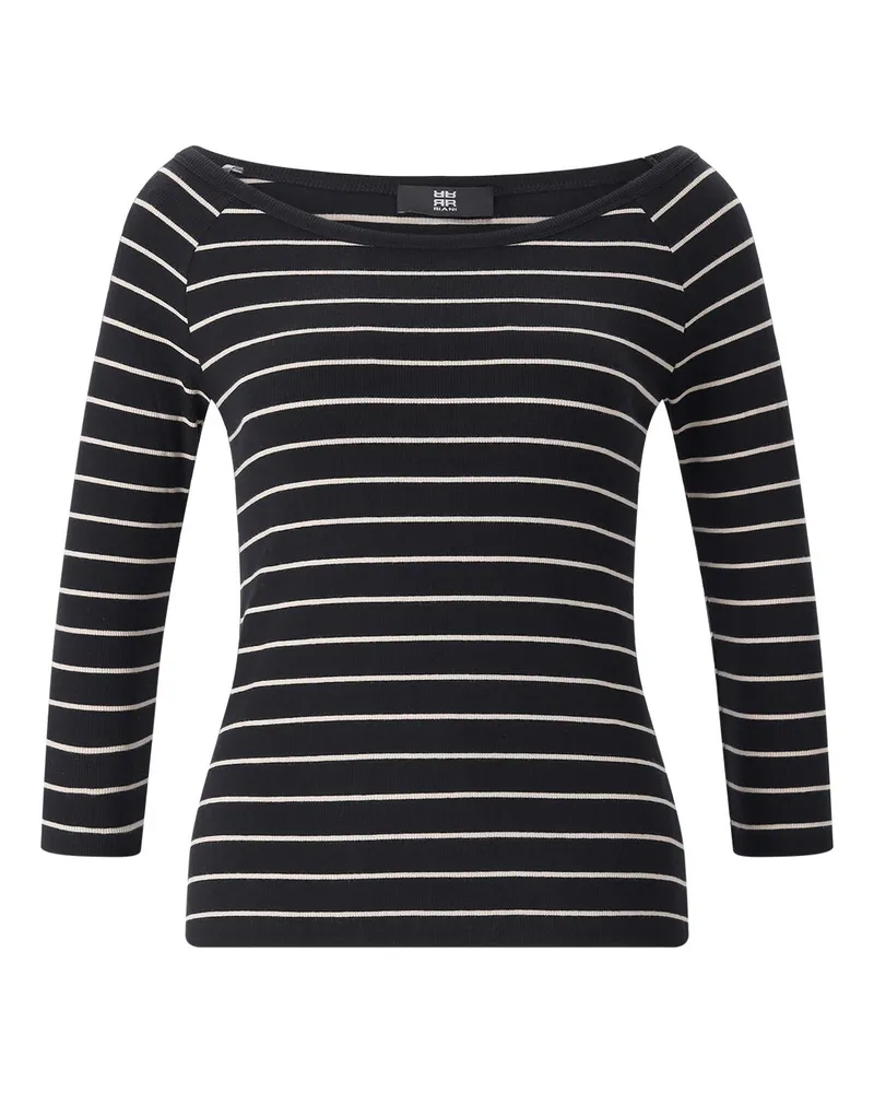 Riani Gestreiftes Langarmshirt Schwarz