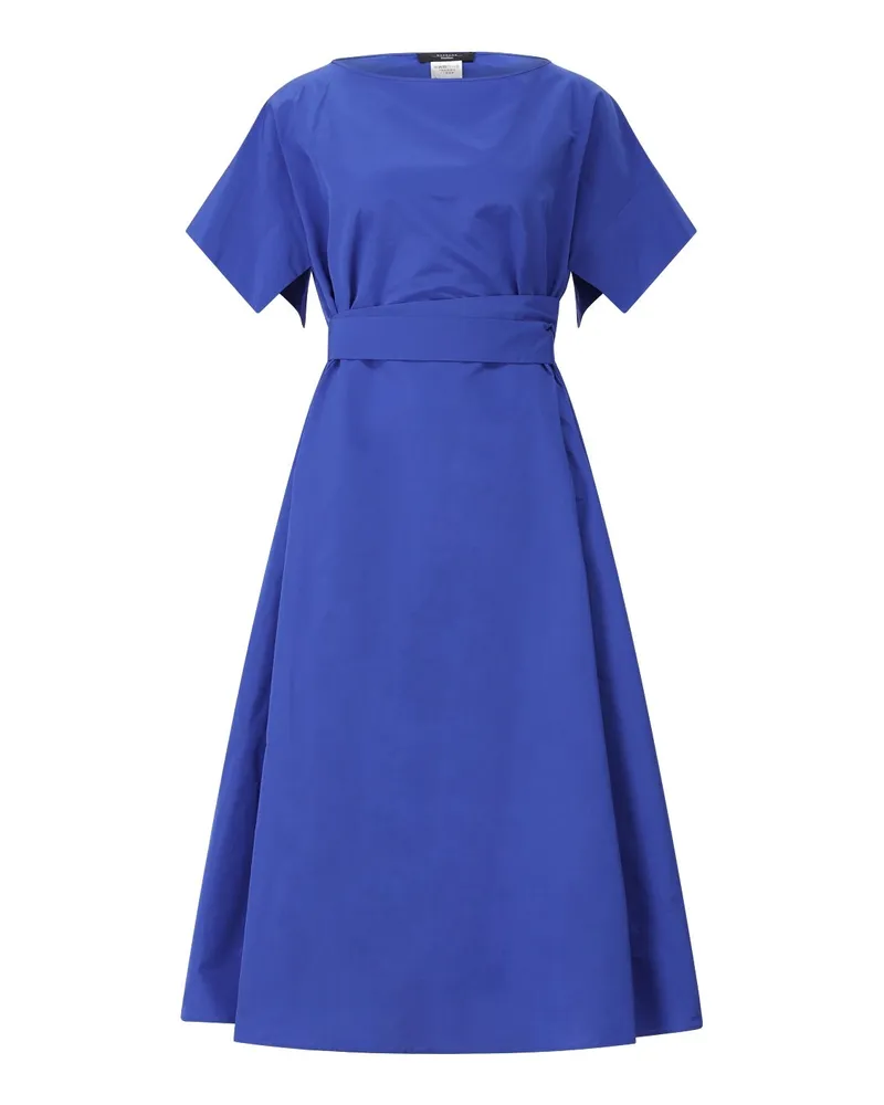 Max Mara Oversized Maxikleid Finish Blau