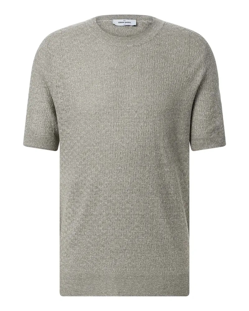 Gran Sasso Shirt aus Leinenmix Hellbraun