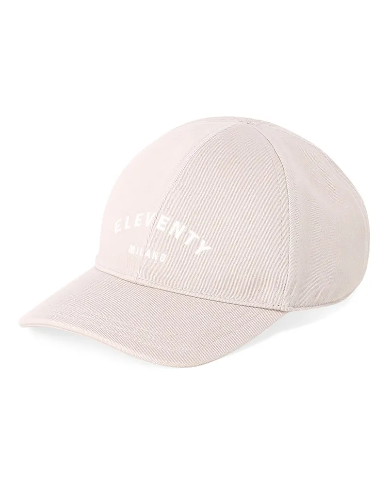 Eleventy Cap mit Logo Beige