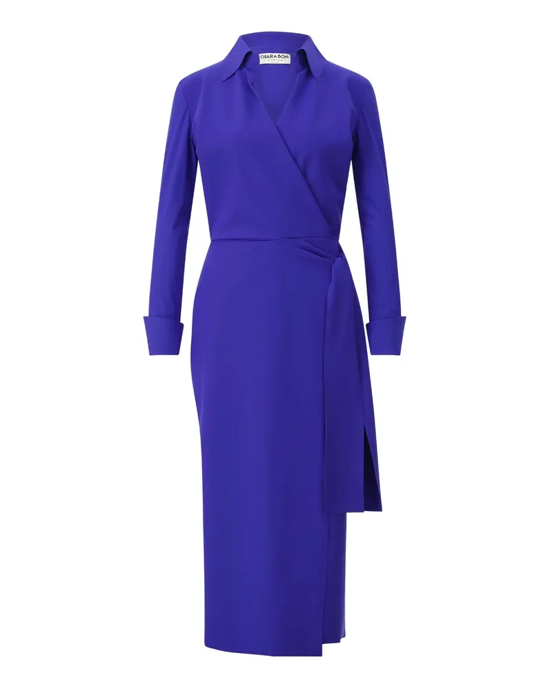 Chiara Boni Figurbetontes Cocktailkleid Blau