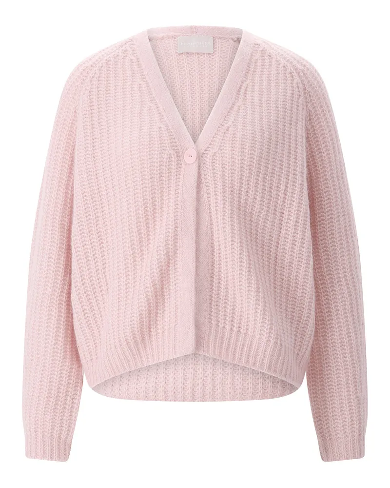 hemisphere Cardigan aus Kaschmir & Baumwolle Rosa