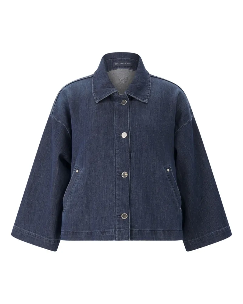 RAFFAELLO ROSSI  Jeansjacke aus Baumwoll-Mix Blau