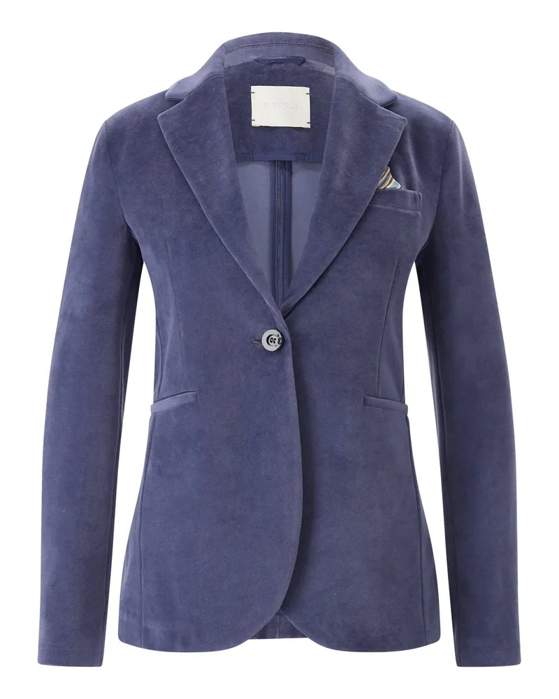CIRCOLO 1901 Blazer aus Samt Blau