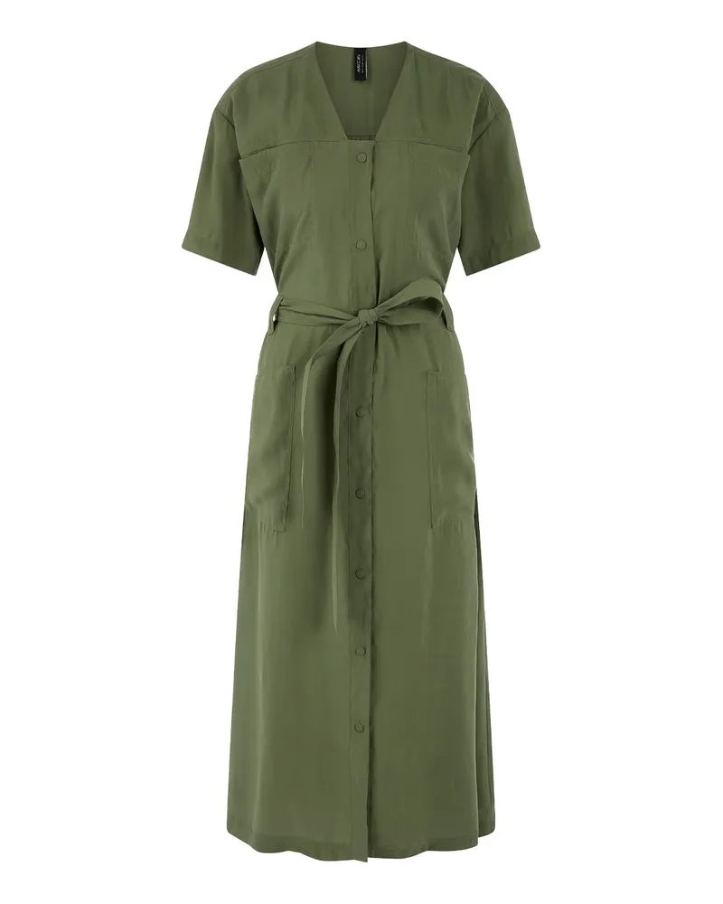 Marc Cain Tailliertes Midikleid Grün
