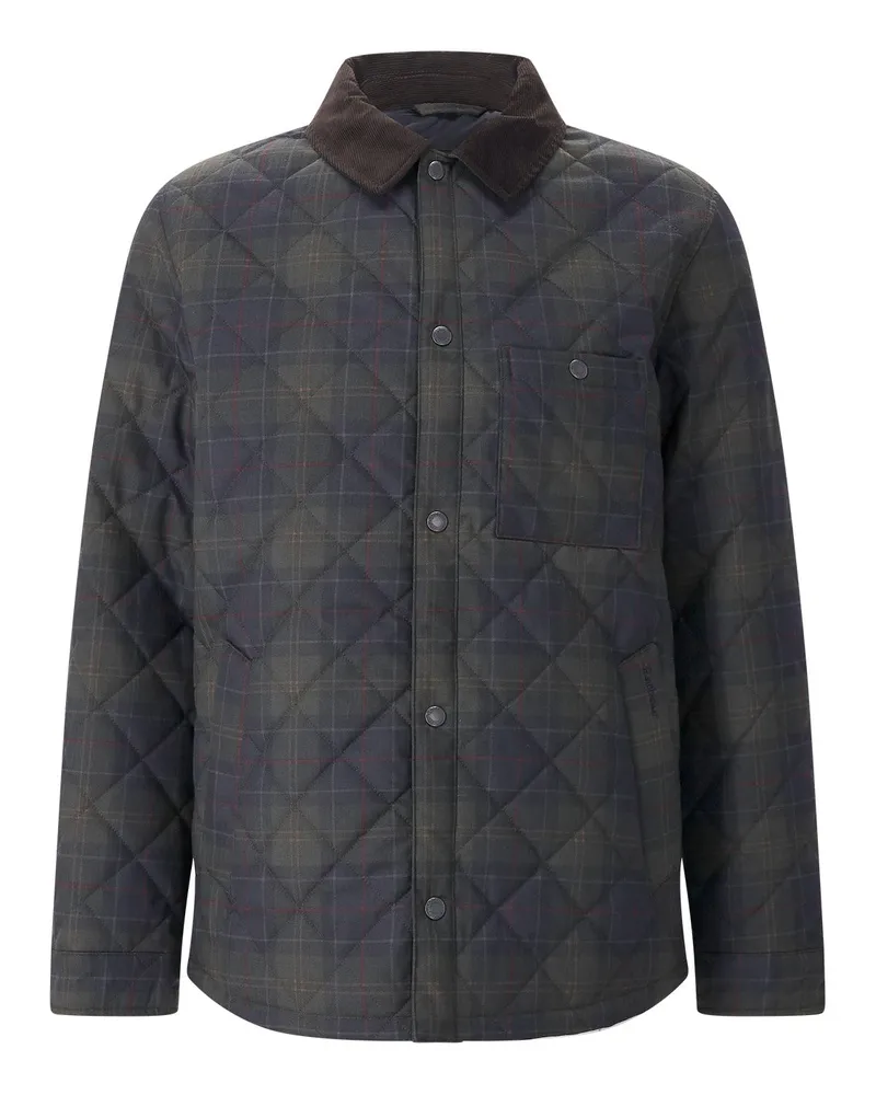 Barbour Steppjacke Tartan Dunkelgrün