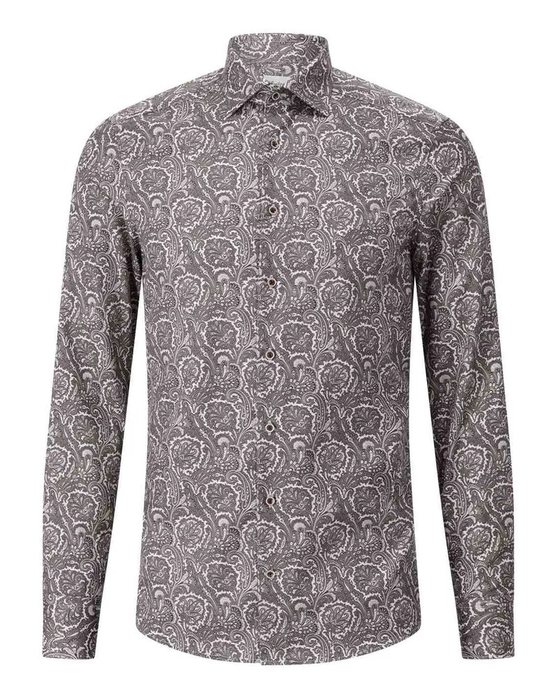 Stenströms Slim-Fit Hemd Grau