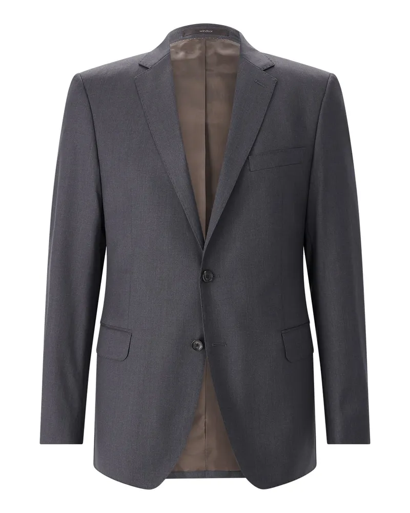 windsor. Sakko aus Wolle Dunkelgrau
