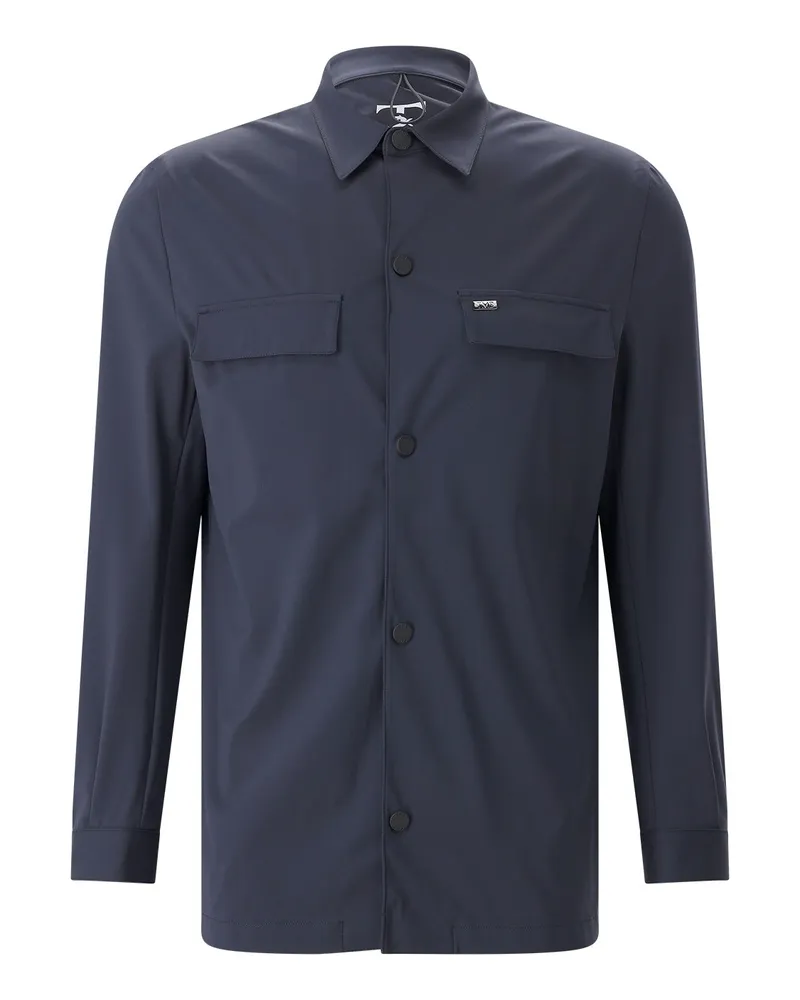 Tombolini Overshirt aus Strechmaterial Dunkelblau