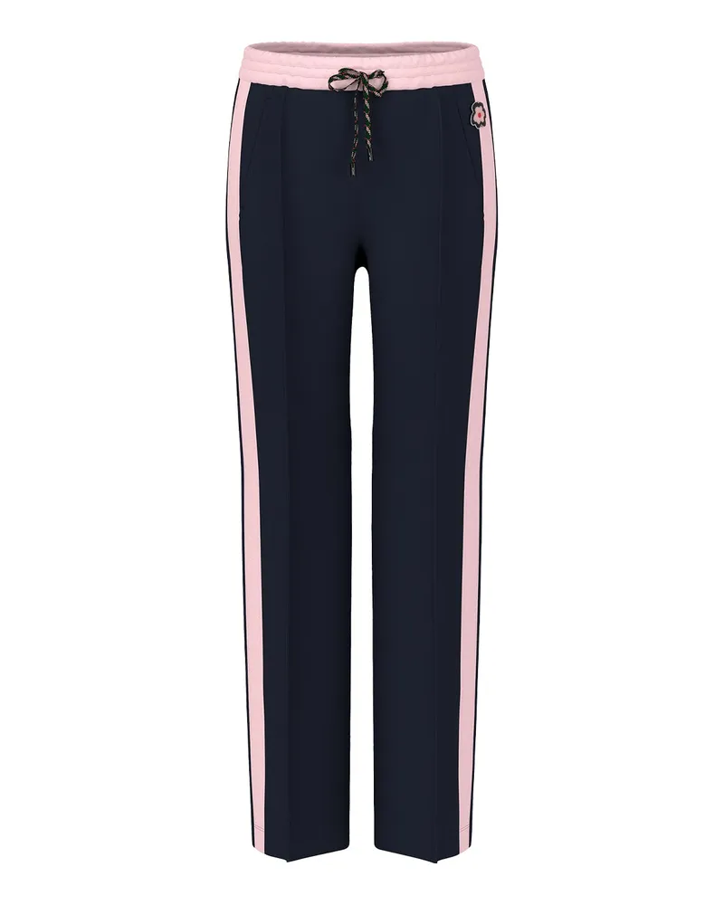 Marc Cain Sweatpants mit Blumen-Applikation Schwarz