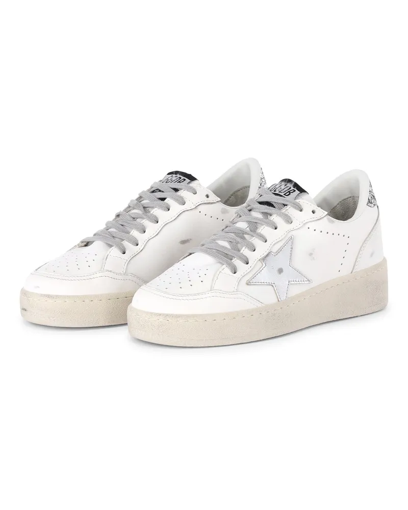 Golden Goose Sneaker im Used-Look Weiß