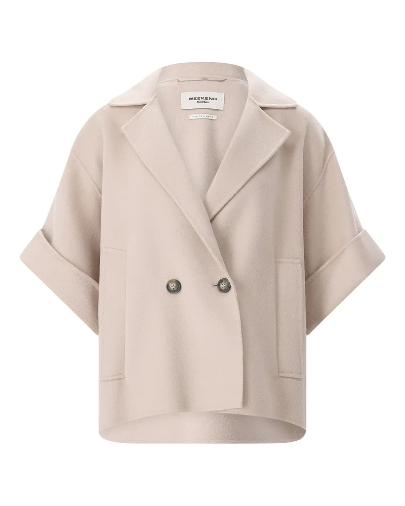 Max Mara Mantel Neo aus Schurwolle Beige