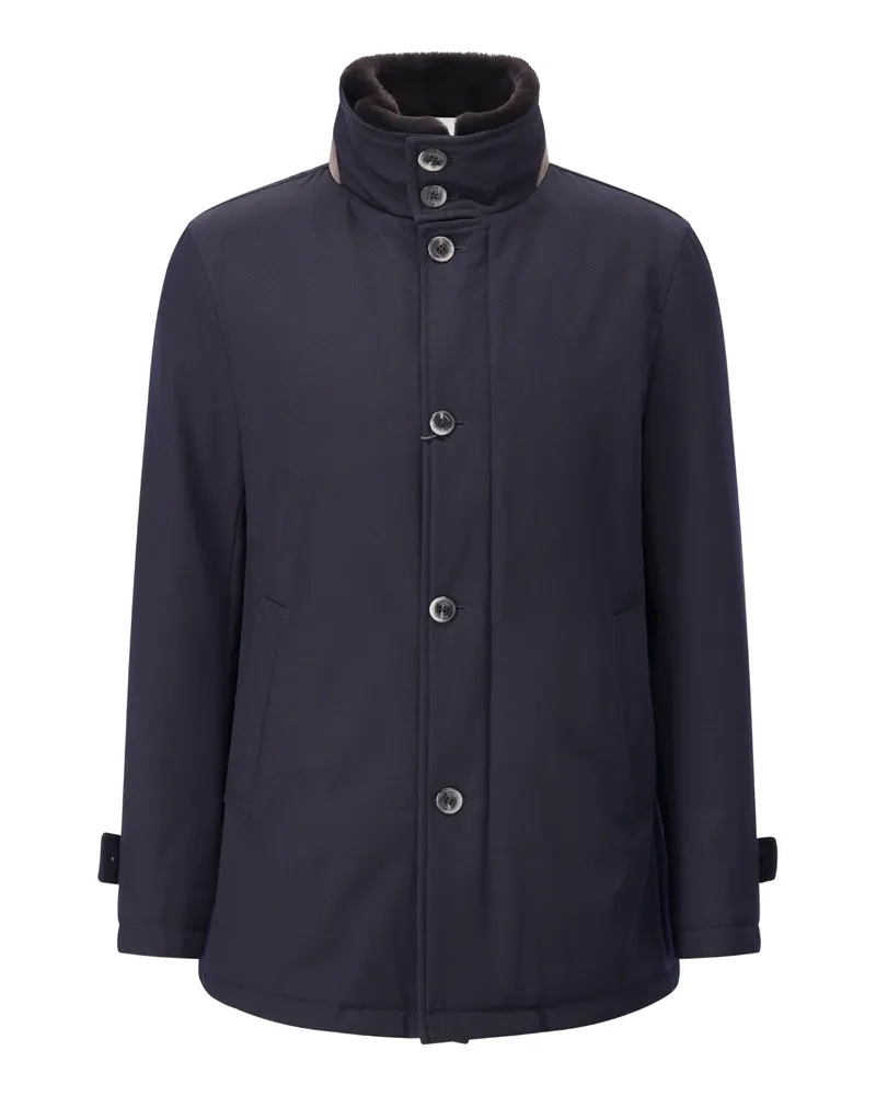 Herno Jacke aus Schurwolle Navy