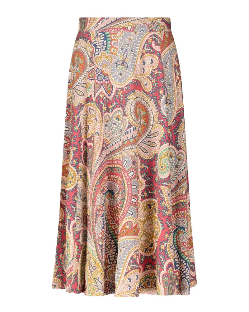 Etro Midirock mit Paisley-Muster Multicolor