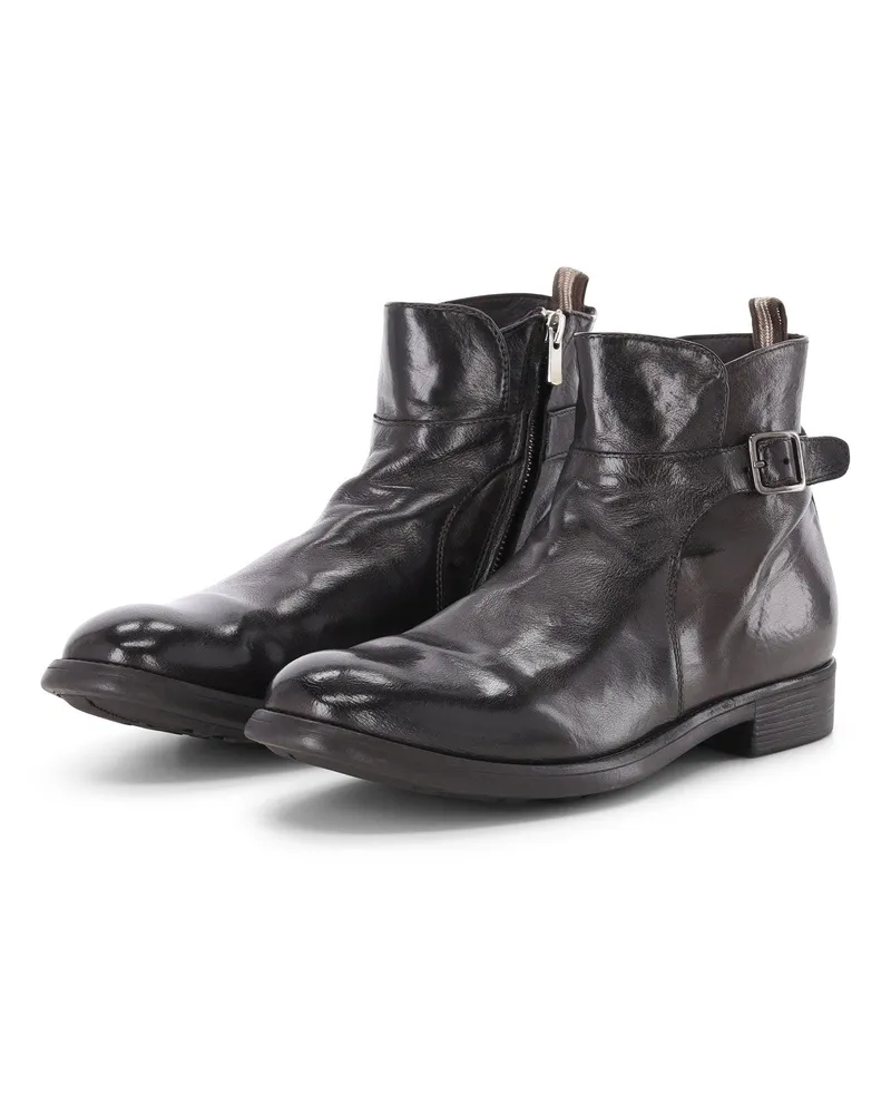 Officine Creative Italia Boots Chronicle mit Reißverschluss Braun