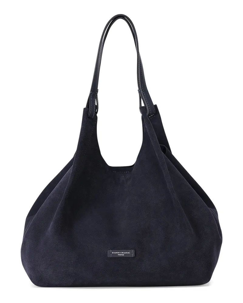 Gianni Chiarini Tasche Dua aus Veloursleder Dunkelblau