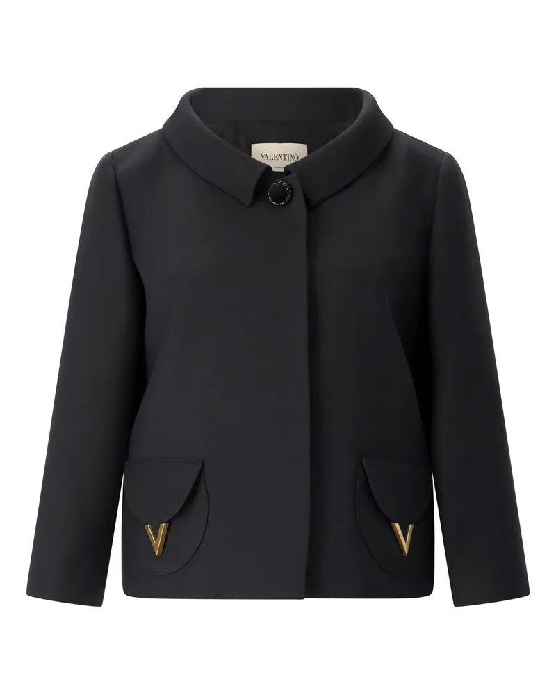 Valentino Garavani Jacke mit Logo-Details Schwarz