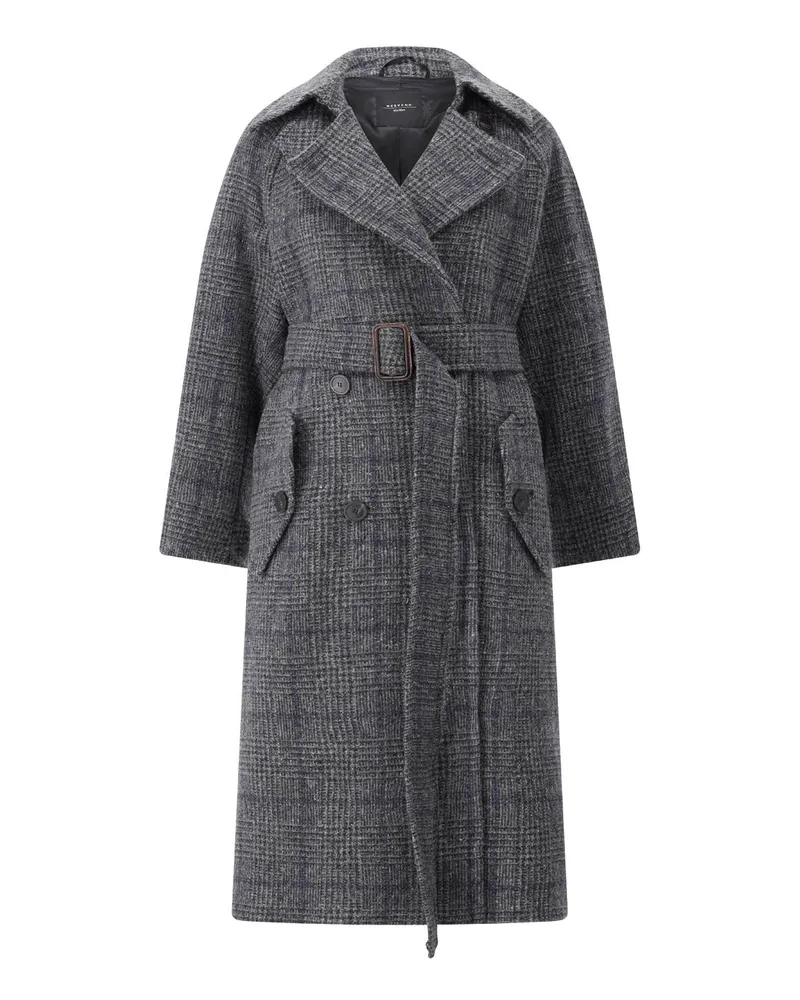Max Mara Mantel Sestri aus Wolltweed Grau