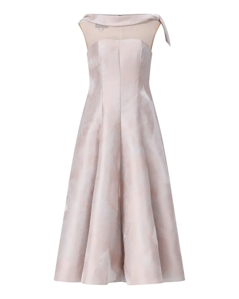 Talbot Runhof Elegantes Abendkleid mit Mesh-Detail Rosa