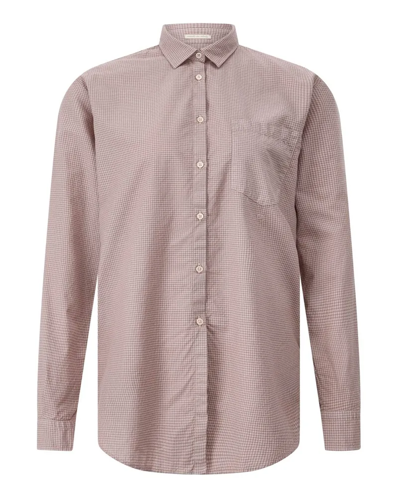Massimo Alba Hemdbluse aus Baumwolle Hellbraun