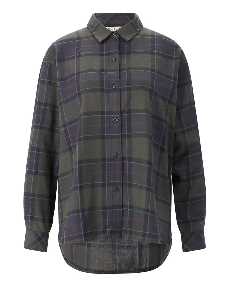 Barbour Karierte Hemdbluse Elishaw Dunkelgrün