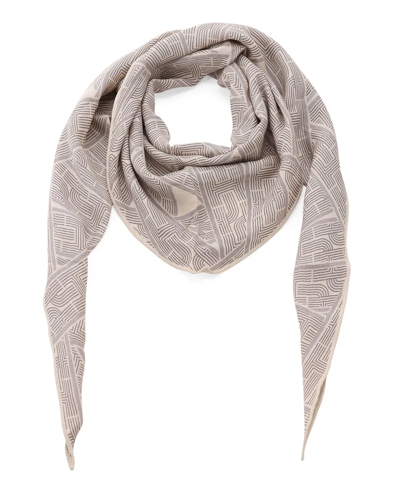Friendly Hunting Tuch aus Kaschmir und Seide Beige