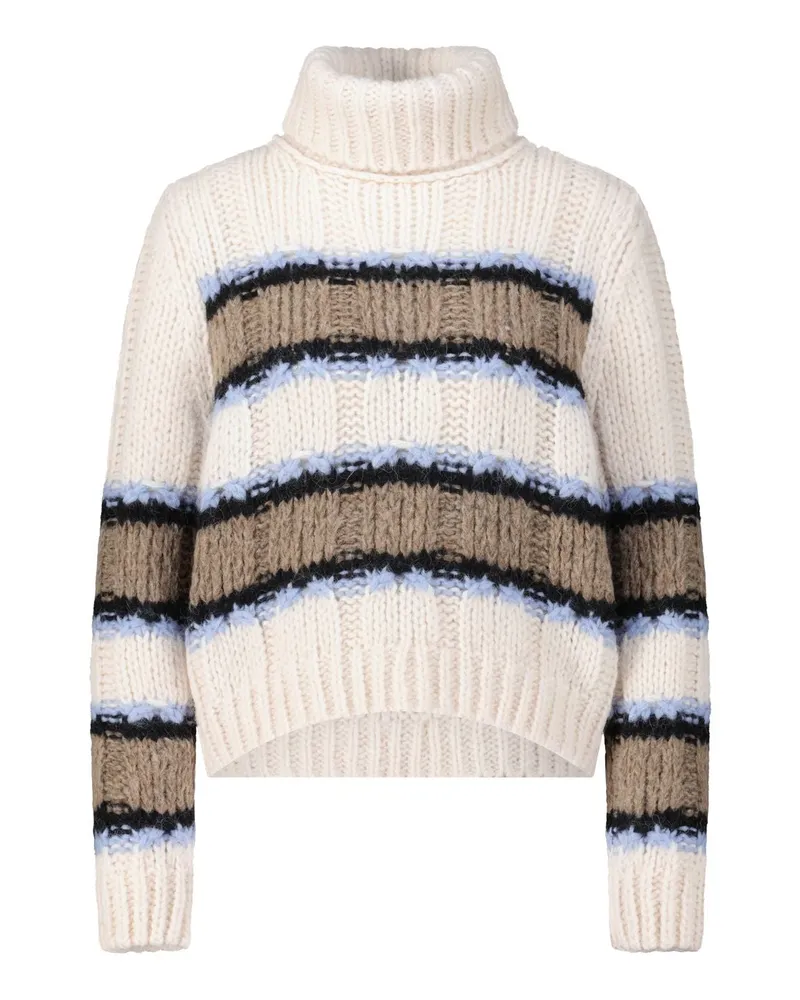 Marc Cain Rollkragenpullover mit Alpaka-Wolle Creme