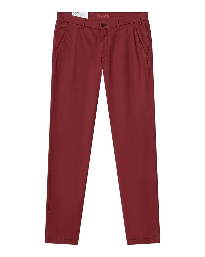 Hiltl Chinohose aus Baumwollmix Rot