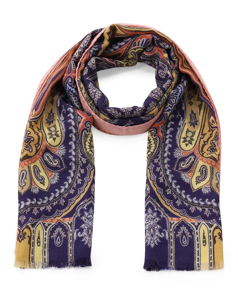 Etro Tuch aus Kaschmir, Seide & Wolle Multicolor