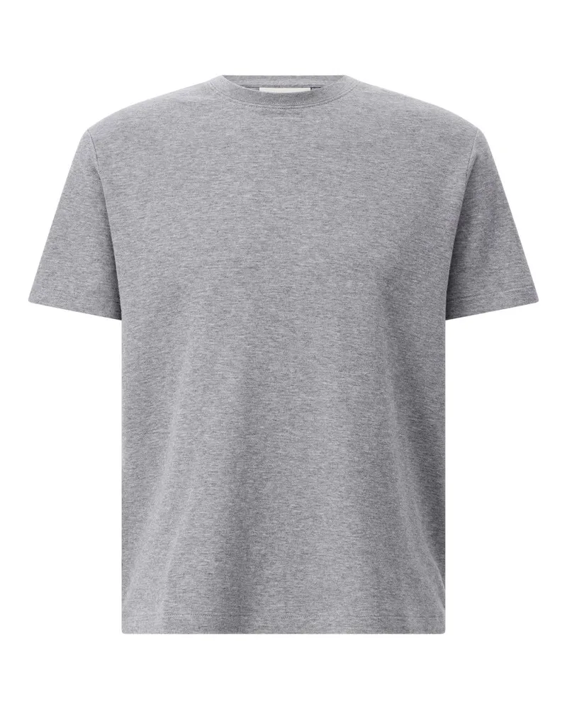 Frame Denim T-Shirt mit Stickerei Grau