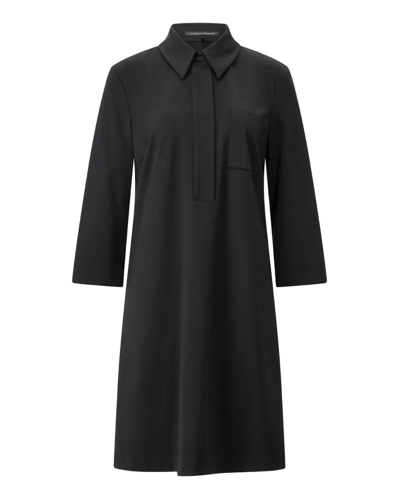 Luisa Cerano Polokleid in Midilänge Schwarz