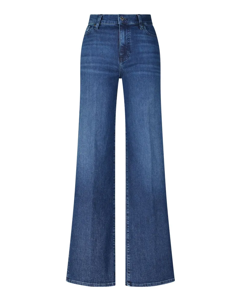Frame Denim Flared Jeans Le Slim Palazzo Dunkelblau
