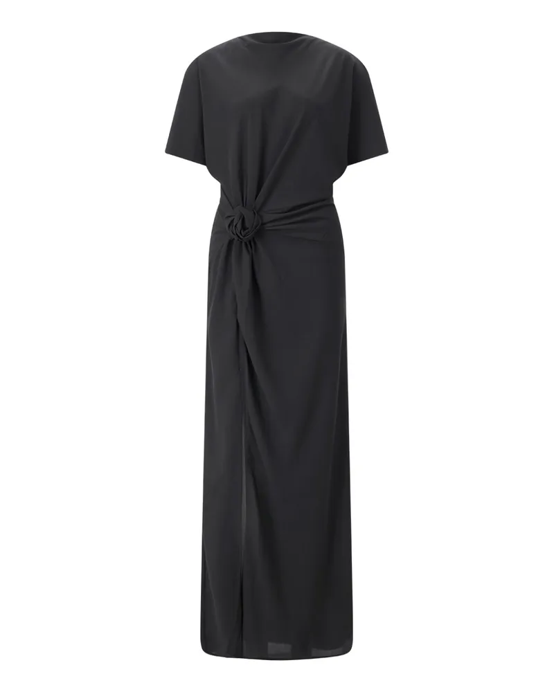 ROTATE Birger Christensen Rückenfreies Maxikleid Schwarz