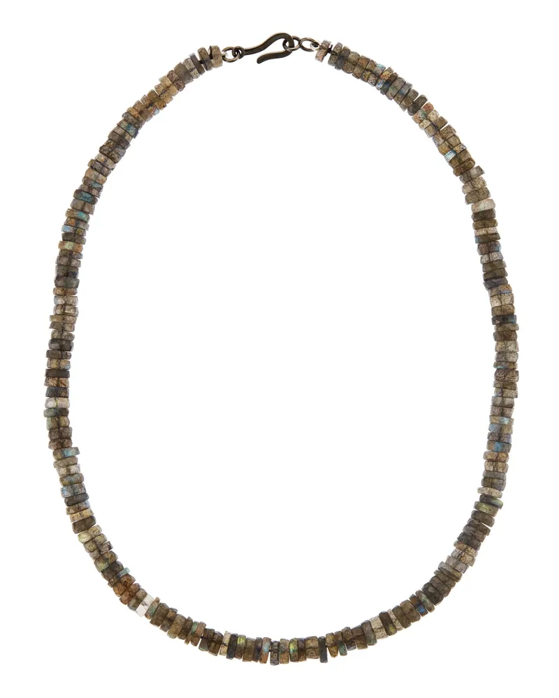 Ileana Makri Labradorit-Perlenkette Braun
